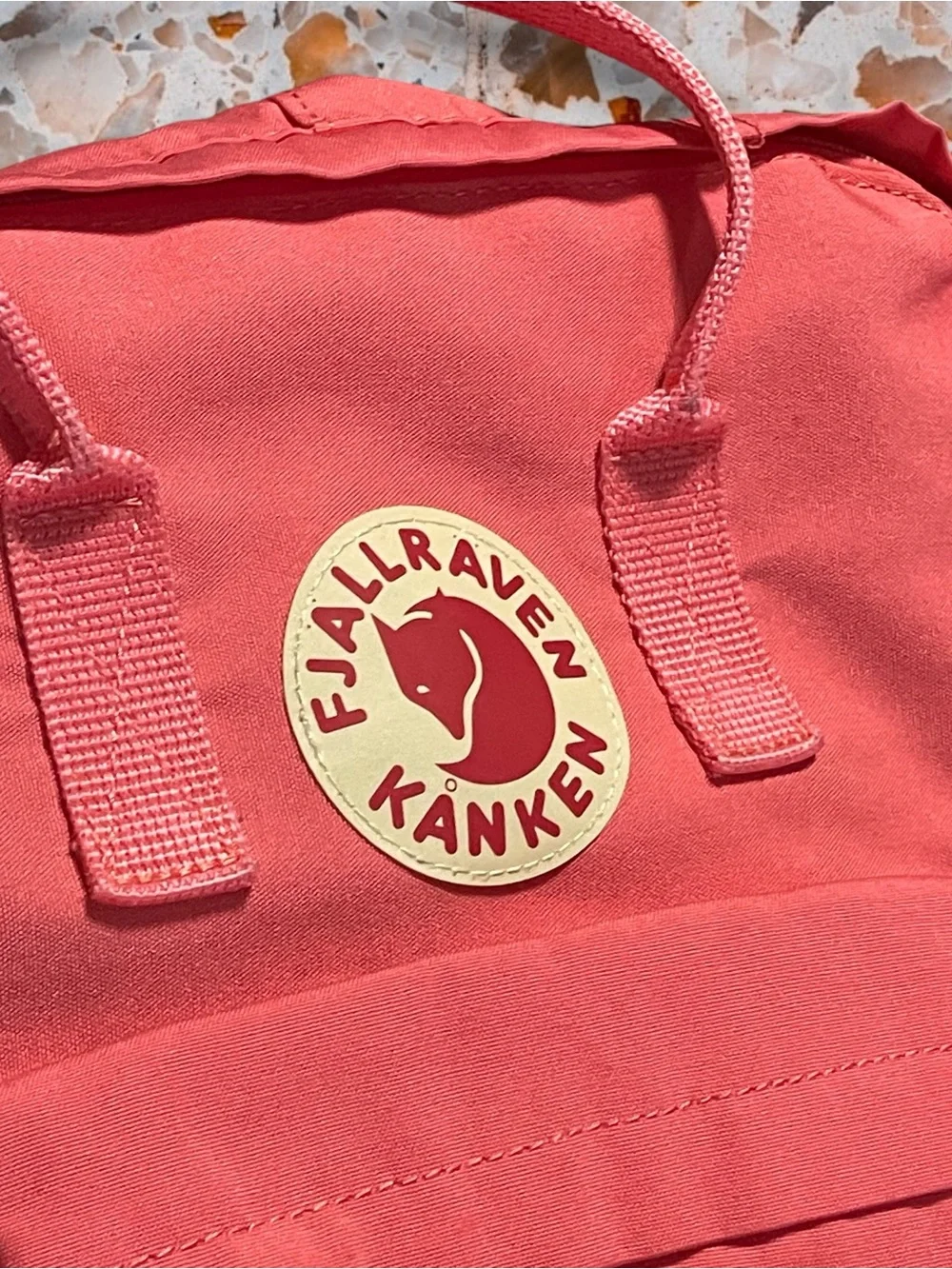 Fjallraven Kanken Classic Backpack in Peach Pink